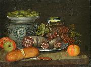 unknow artist Still life with sausages painting